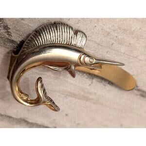 SWANK Swordfish Tie Clip Men's Jewelry